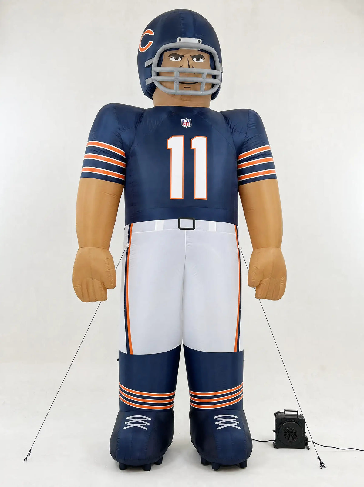 10 ft Giant Inflatable Bears Player — Pre-lit, Blower + Stakes Include
