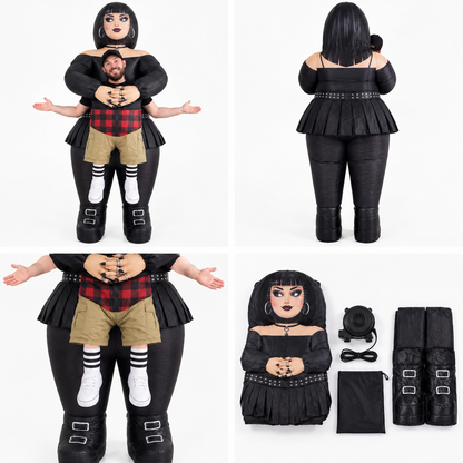 Goth Grab Inflatable Goth Girlfriend Costume